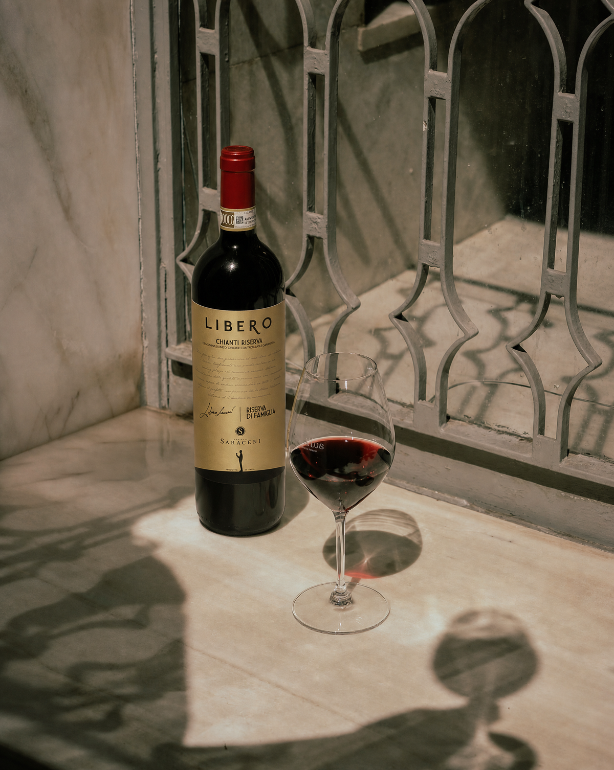 Editorial shot of Libero Riserva di Famiglia Chianti Riserva