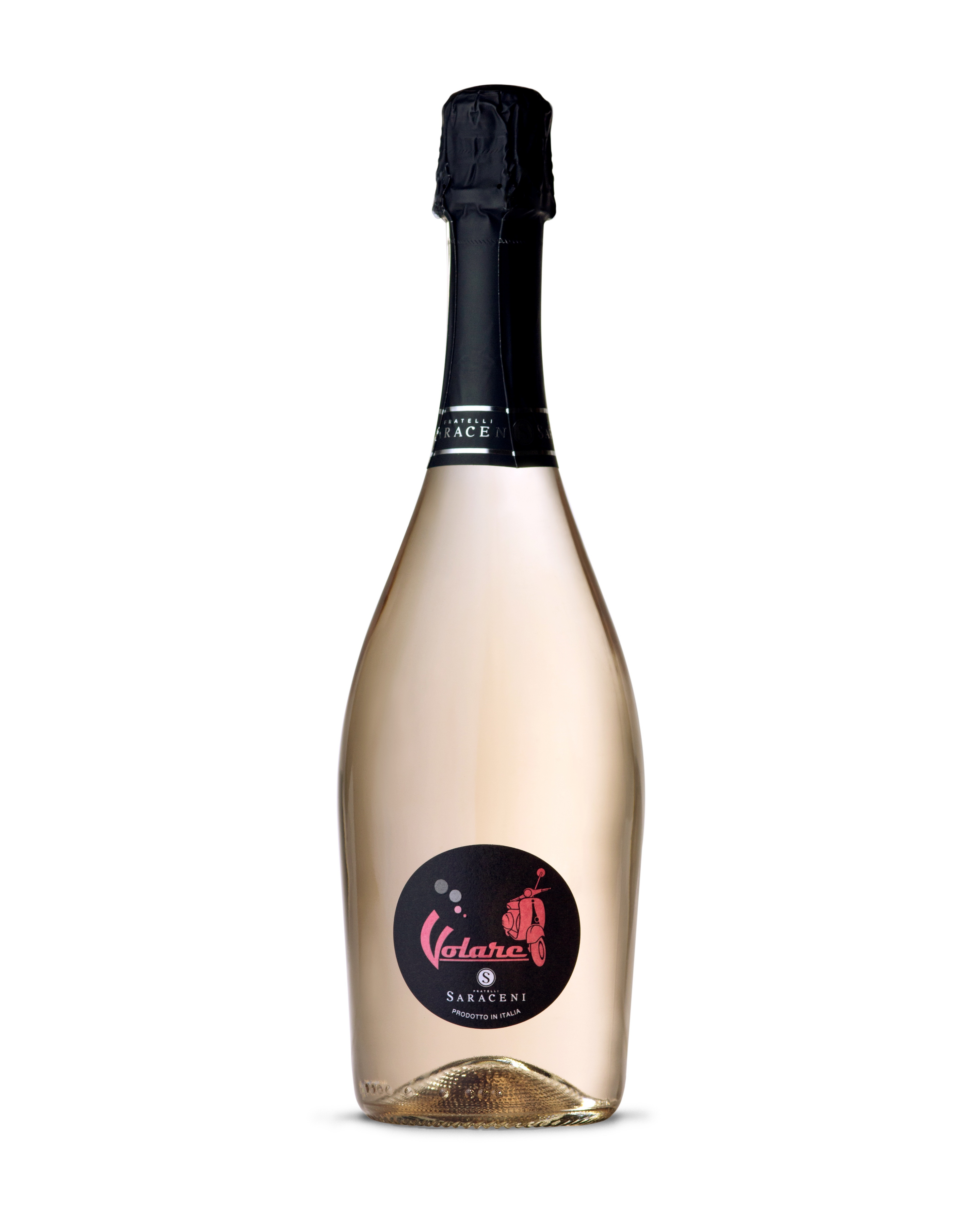 Volare Pink Grapefruit — straw yellow sparkling medium-sweet wine with pink reflections, 750ml, Saraceni Wines