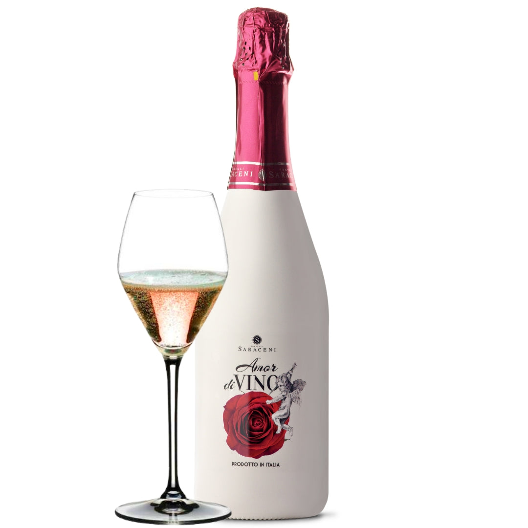 Amor diVino Pink Moscato, Premium Italian Sparkling Sweet Wine | Saraceni  Wines Official Store