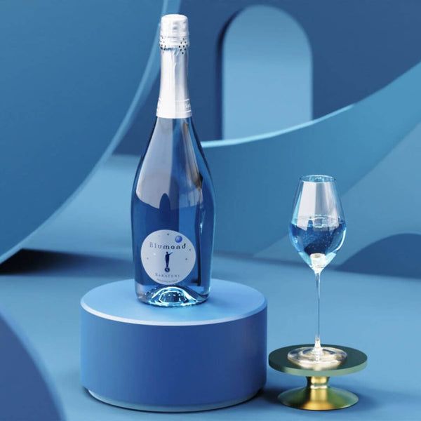 Blumond Blue Sparkling Wine, The World's First Blue Wine, Italian Sweet