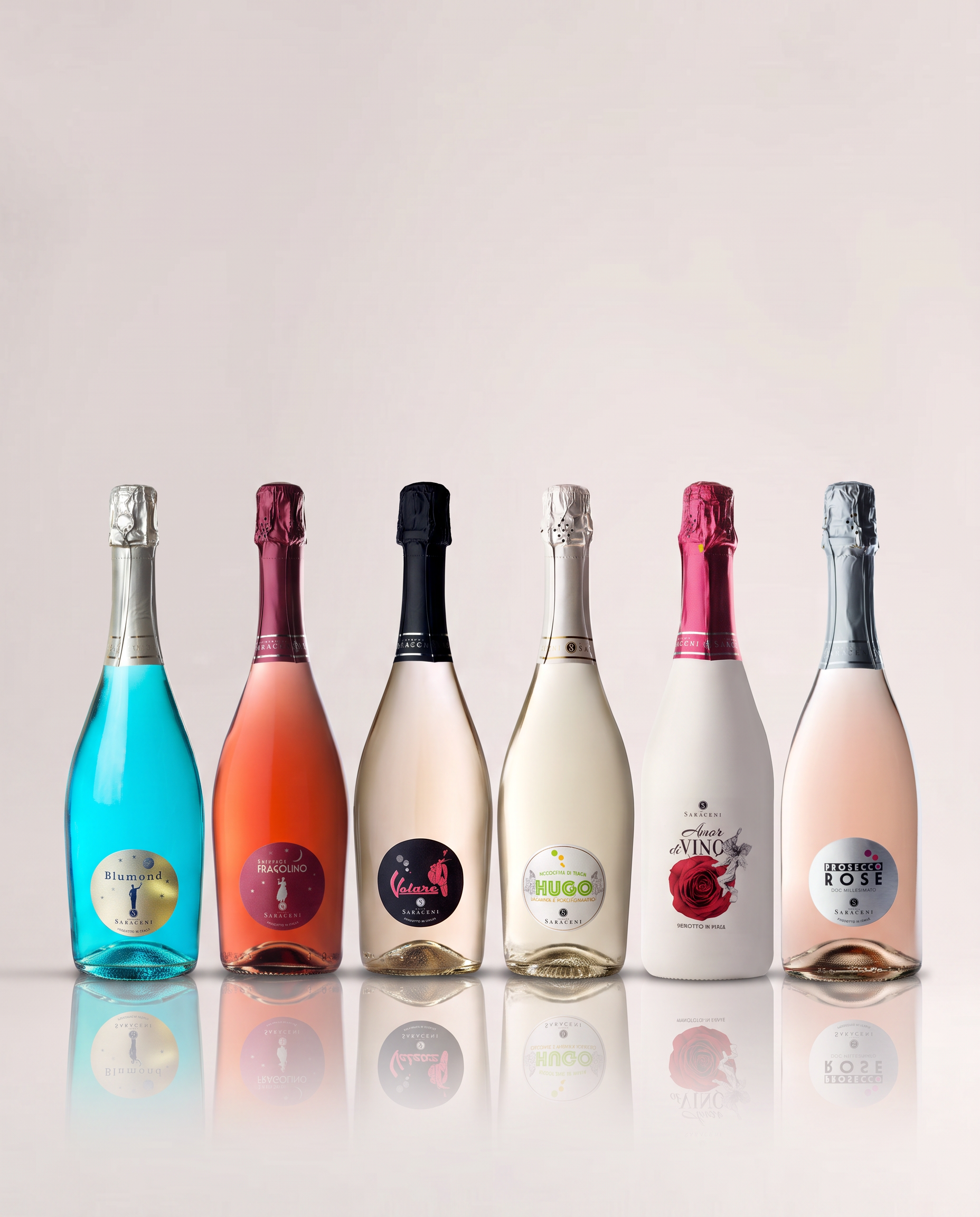 Let's Celebrate pack — assorted Saraceni sparkling wine bundle, 6 x 750ml bottles, Saraceni Wines (product group shot)