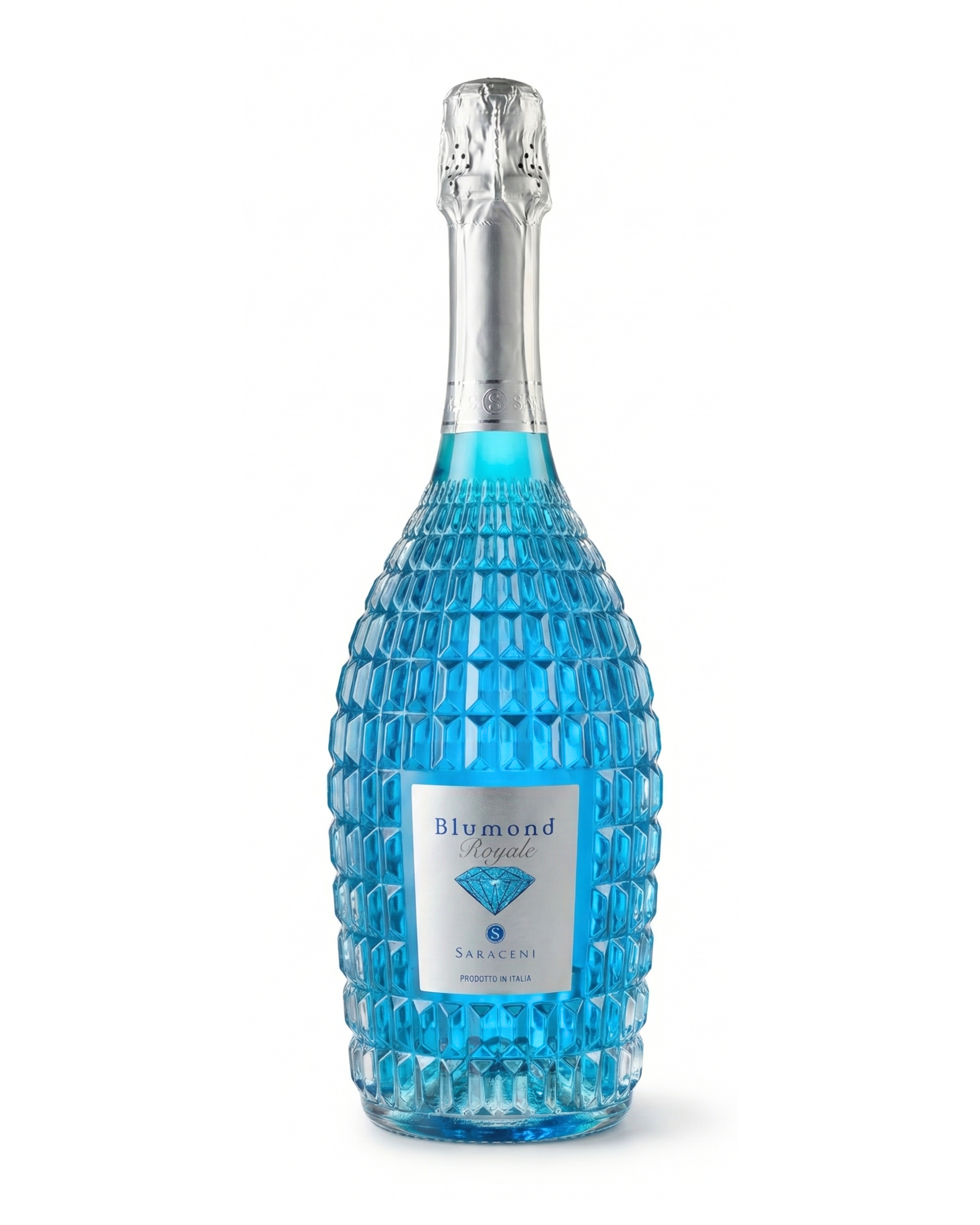 Blumond Royale — bright blue sparkling sweet wine, 750ml, Saraceni Wines