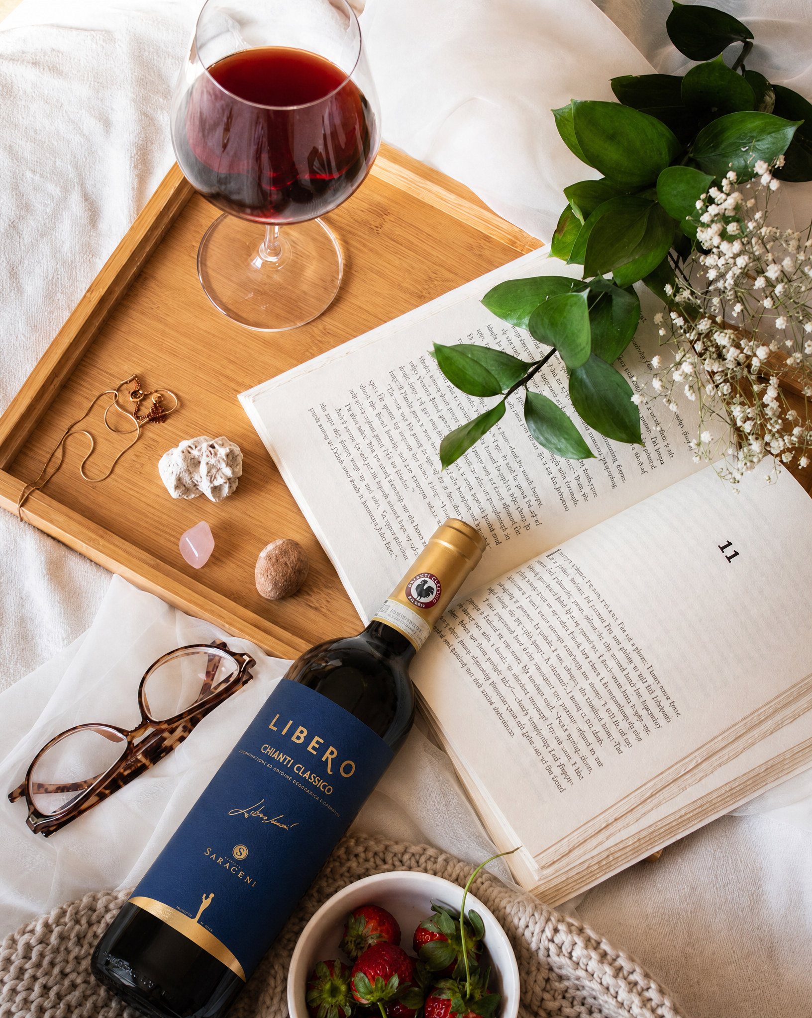Libero Chianti Classico — ruby red dry Chianti Classico red wine, 750ml, Saraceni Wines (tasting notes visual)