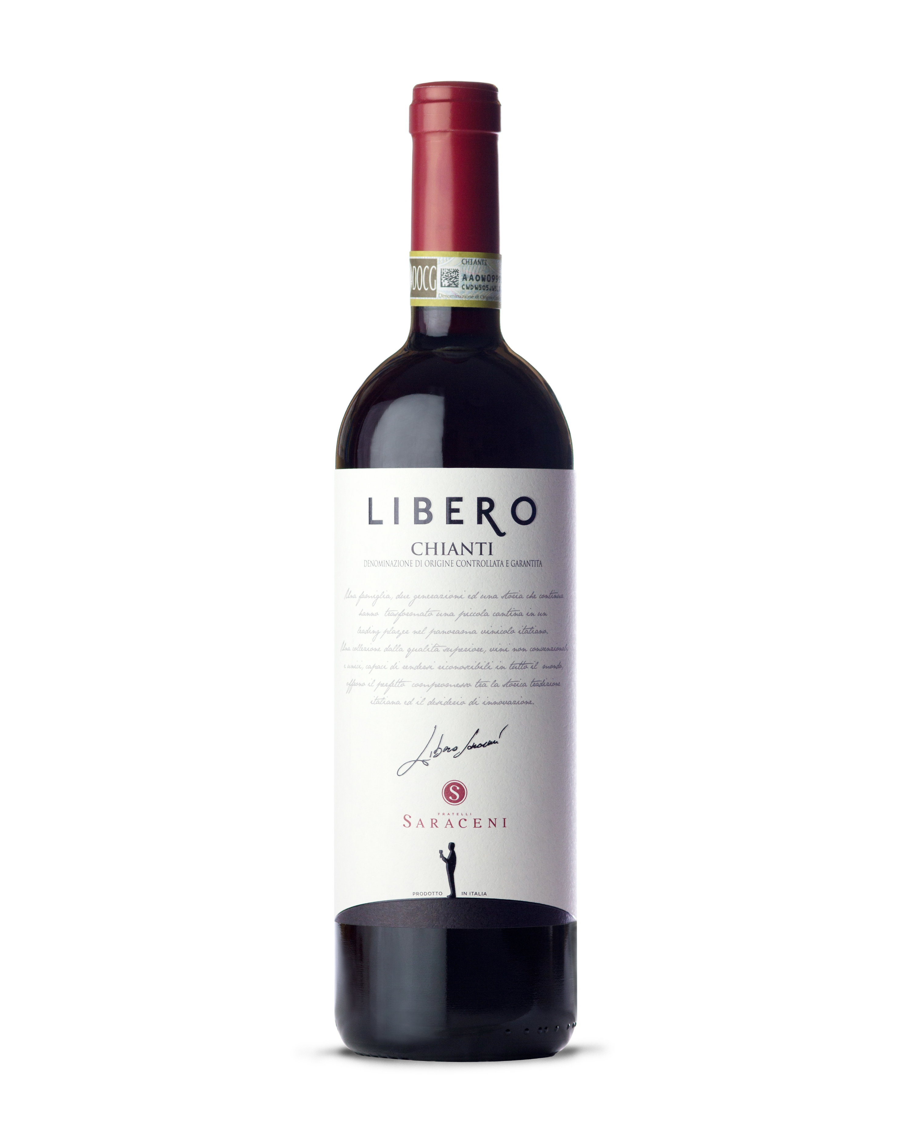 Libero Chianti — ruby red dry Chianti red wine, 750ml, Saraceni Wines