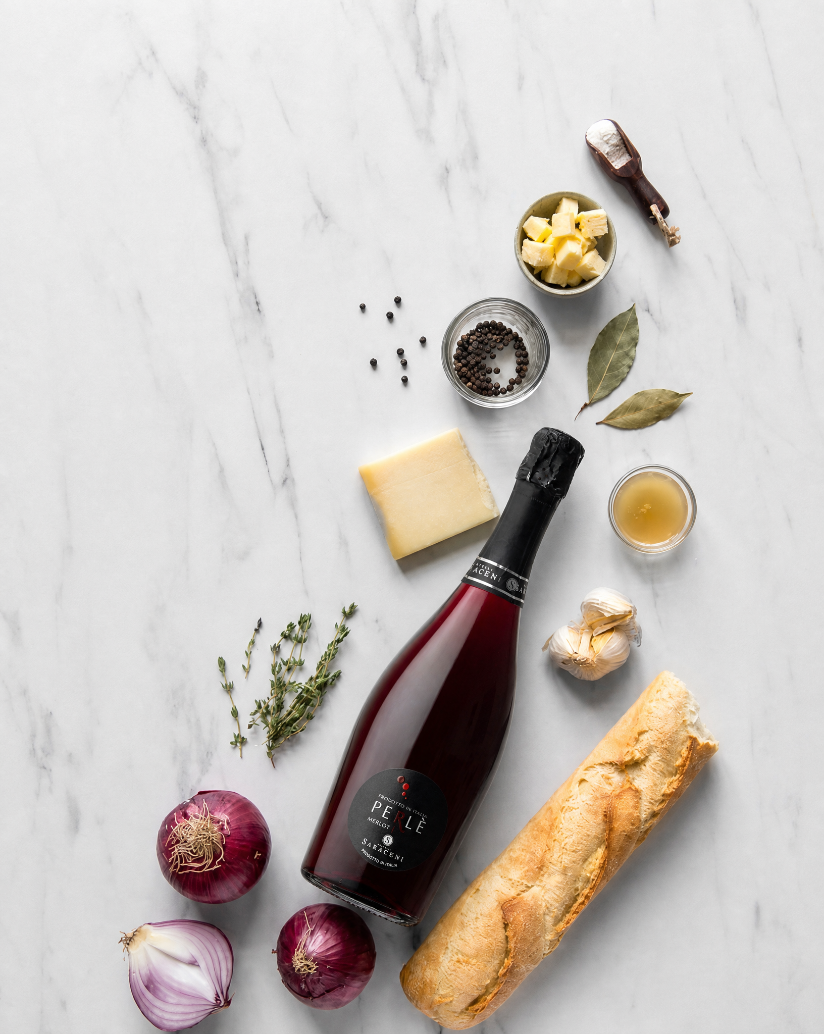 Perlé Sparkling Red — purple red extra-dry sparkling red wine, 750ml, Saraceni Wines (tasting visual)