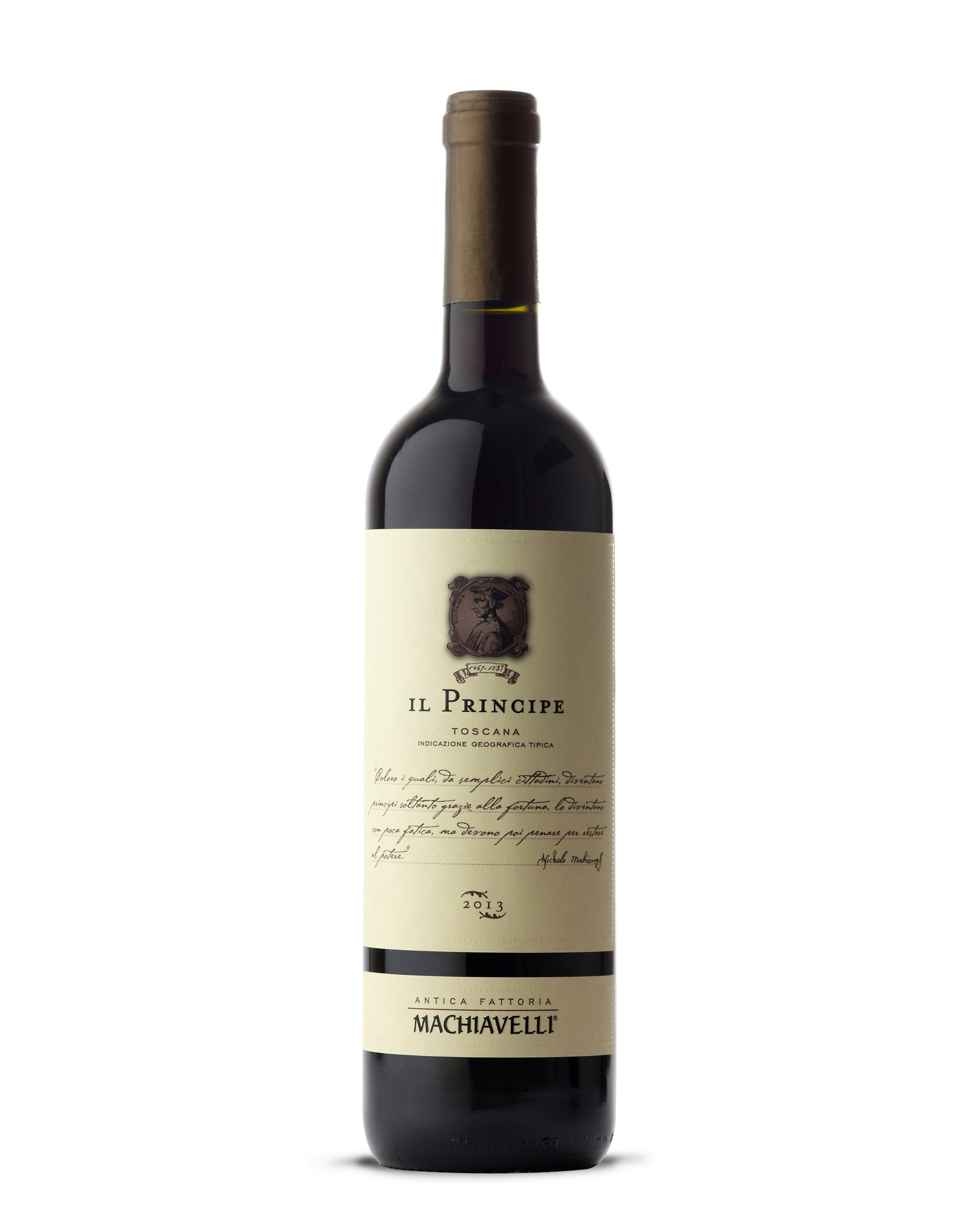 Il Principe Machiavelli — dark ruby red dry red wine, 750ml, Saraceni Wines